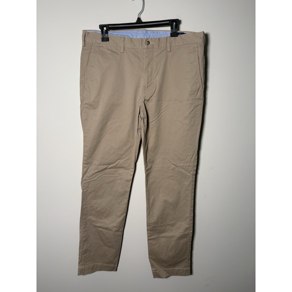 Men's Polo Ralph Lauren Stretch Straight Fit Chino Pants Tan Size 36x34